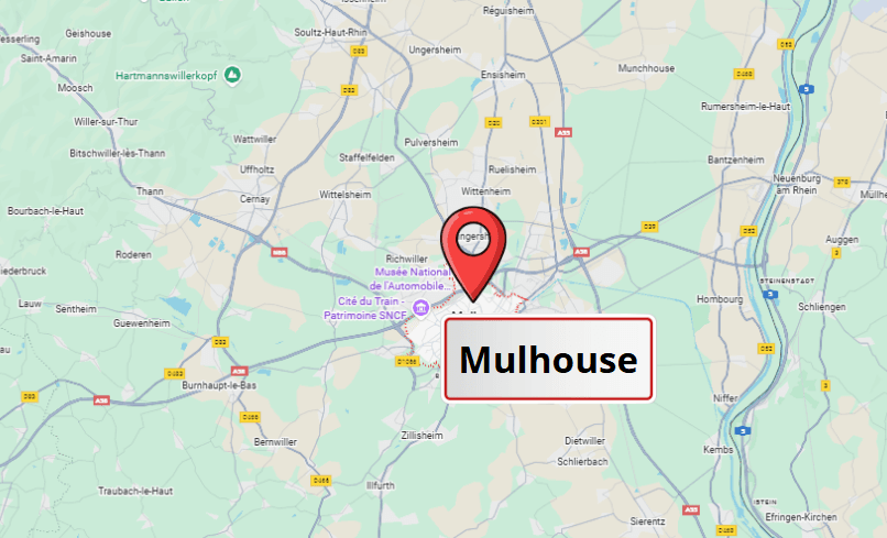 Carte de Mulhouse