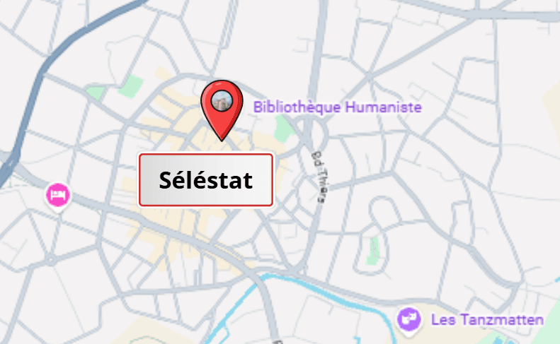 Carte de Sélestat